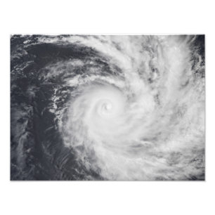 Cyclone Zoe i det South Pacific hav Fototryck