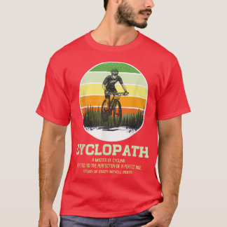 Cyclopath Definition Sunset Cyclist Humor Fan Bicy T Shirt