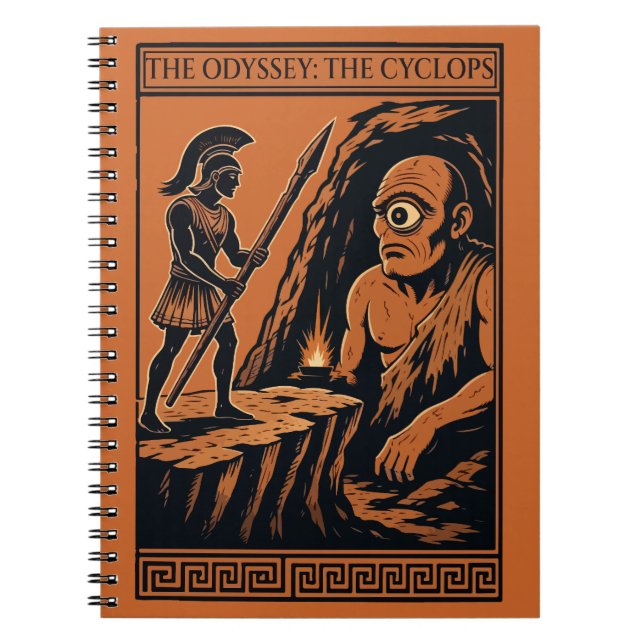 Cyclops Cave Duel Anteckningsbok (Framsidan)
