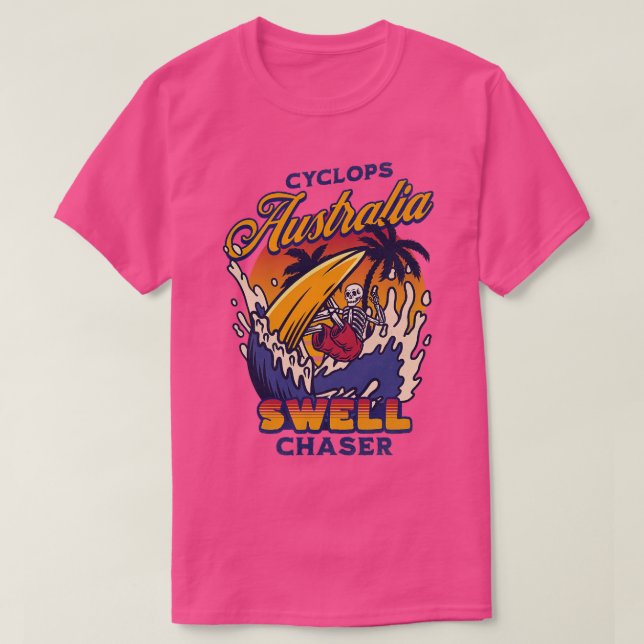 Cyclops Esperance Western Australia Big Wave Surfi T Shirt (Design framsida)
