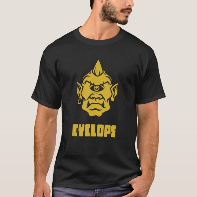 Cyclops Mythical Creature Mythology Fantasy Beast T Shirt (Framsida)