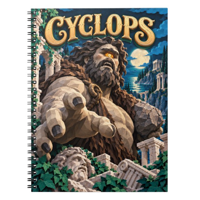 Cyclops, Pappersklippsmonster Anteckningsbok (Framsidan)