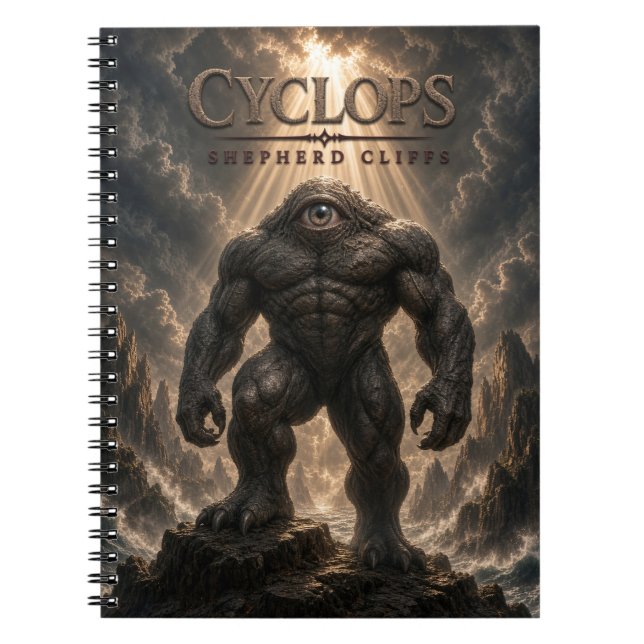 Cyclops Shepherd Cliffs Mörk Cinema Anteckningsbok (Framsidan)