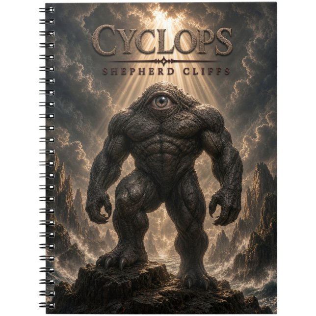Cyclops Shepherd Cliffs Mörk Cinema Anteckningsbok (Skapare uppladdad)