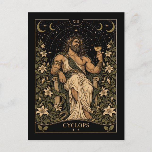 Cyclops, Starlit Tarot-konst Vykort (Framsida)