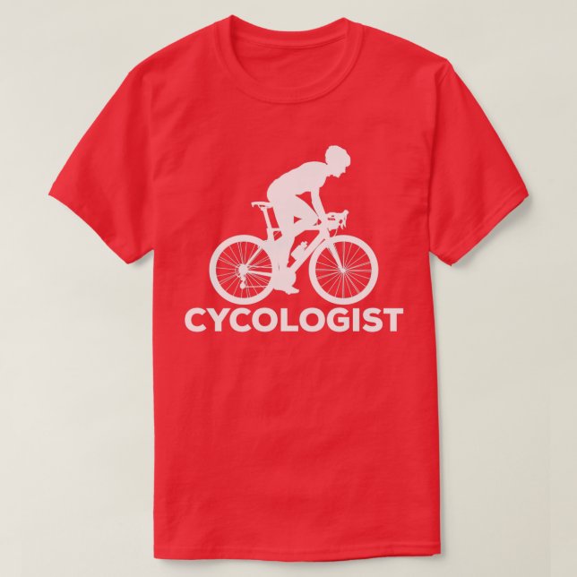 Cycolog Funny Cycling Road Bike Cyclist T Shirt (Design framsida)
