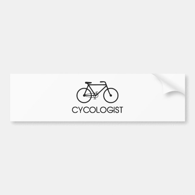 Cycologist att cykla cyklar bildekal (Framsidan)