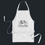 Cycologist att cykla cyklar förkläde<br><div class="desc">Du tar ditt cykla så allvarligt,  dem bör appellen dig en Cycologist.  Eller kanske är du en psykolog och en cyklist.  Cyklar.</div>