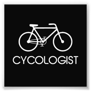 Cycologist att cykla cyklar fototryck