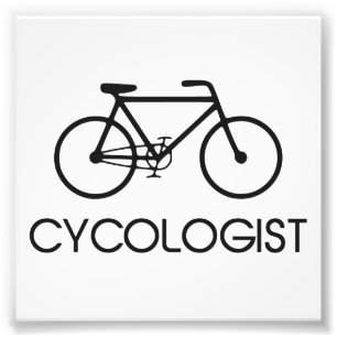 Cycologist att cykla cyklar fototryck