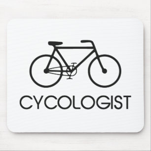 Cycologist att cykla cyklar musmatta