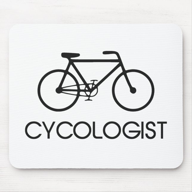 Cycologist att cykla cyklar musmatta (Framsidan)