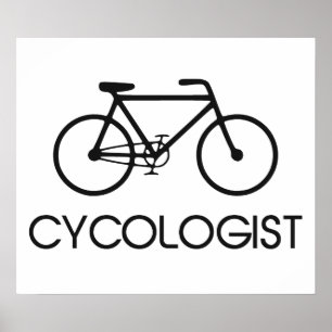 Cycologist att cykla cyklar poster