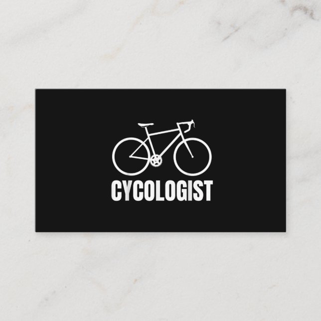 Cycologist Funny Bicycle Bike Gift Visitkort (Framsida)