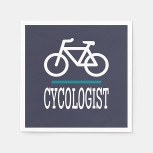CYCOLOGIST Lustigt cyklande cyklar Kärlek Pappersservett