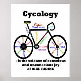 Cycology Poster - The Science of the Joy of Biking