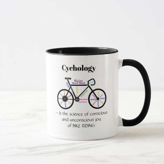 Cycology Vetenskapen om Glädjen att Cykla Kul Mugg (Höger)