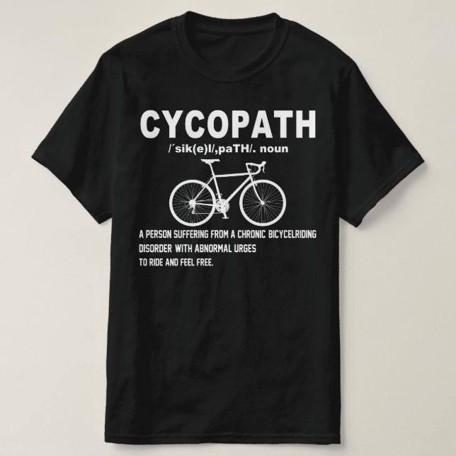 cycopath-cykling-cyklist t shirt (Design framsida)