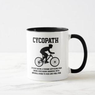 Cycopath Definition Bicycle Cycling Bikes Riding Mugg