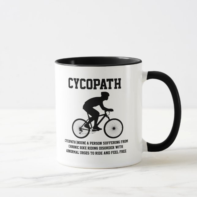 Cycopath Definition Bicycle Cycling Bikes Riding Mugg (Höger)