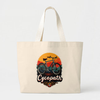 Cycopath: Energetic Bike and sunset Graphic Jumbo Tygkasse