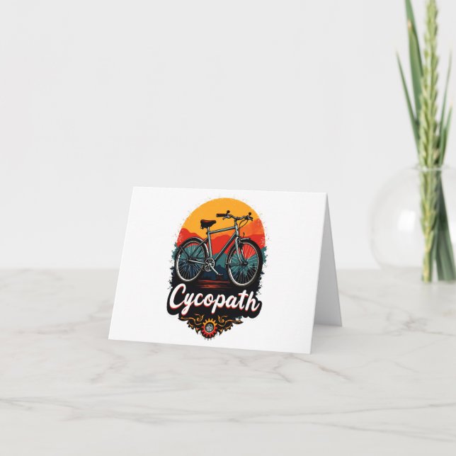 Cycopath: Energetic Bike and sunset Graphic Kort (Framsida)