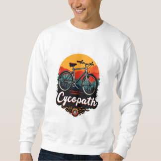 Cycopath: Energetic Bike and sunset Graphic Lång Ärmad Tröja