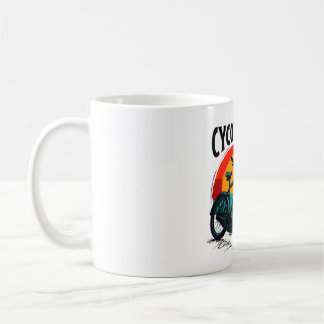 Cycopath: Energetisk bike med solnedgång Grafik Te Kaffemugg