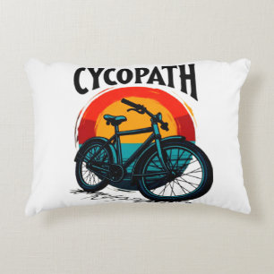 Cycopath: Energetisk bike med solnedgång Grafik Te Prydnadskudde