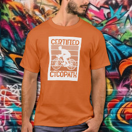 Cycopath för Cyclists Orange T Shirt