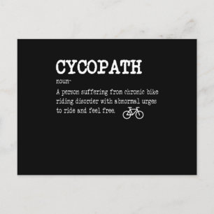 CYCOPATH Funny Cycling Bicycle Rider Cyclist Vykort