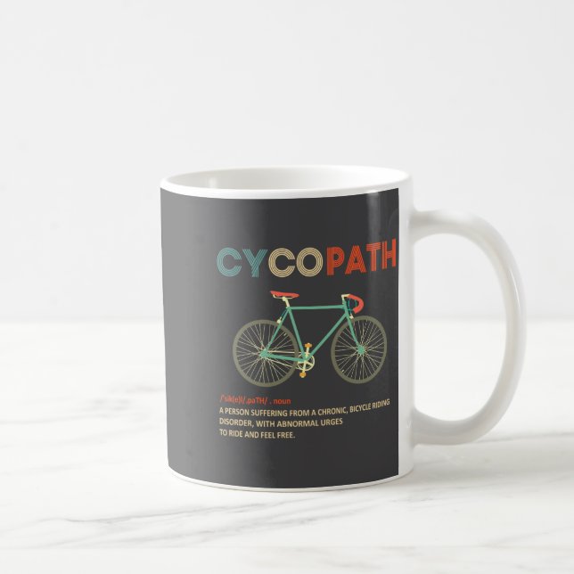 Cycopath Funny Cycling For Cyclists And Bikers  Kaffemugg (Höger)