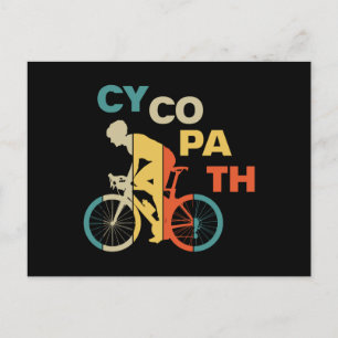 Cycopath Funny Cycling för cyklister och Biker Inbjudan Vykort