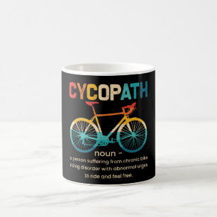 Cycopath Funny Cycling för cyklister och Biker Kaffemugg