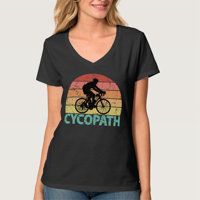 Cycopath Funny Cycling T Shirt (Framsida)