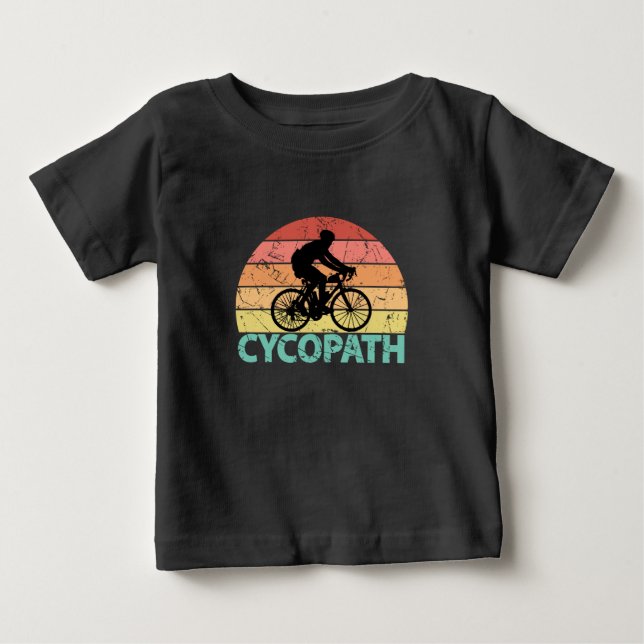 Cycopath Funny Cycling T Shirt (Framsida)