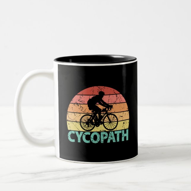 Cycopath Funny Cycling Två-Tonad Mugg (Vänster)