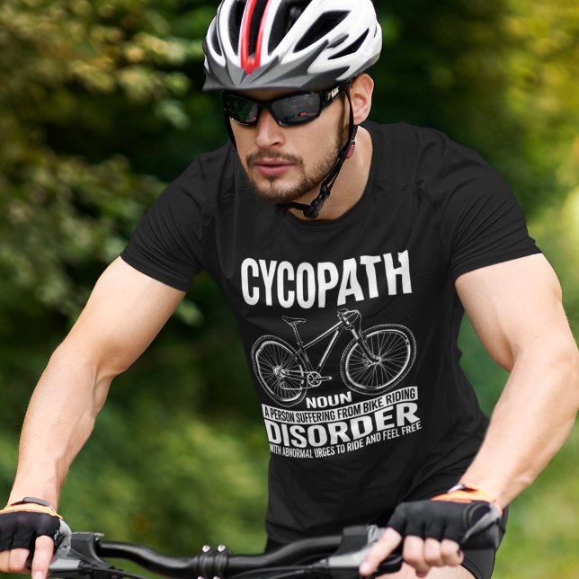 Cycopath, Funny Gift for Cycling T Shirt (Skapare uppladdad)