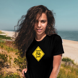 Cycopath Funny Road Sign för Cycle Älskare T-Shirt