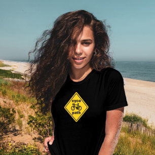 Cycopath Funny Road Sign för Cycle Älskare T-Shirt