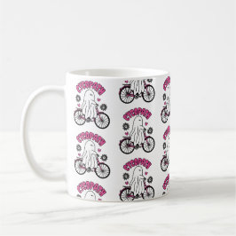 Cycopath Halloween Ghost på Rosa Bicycle Kaffemugg