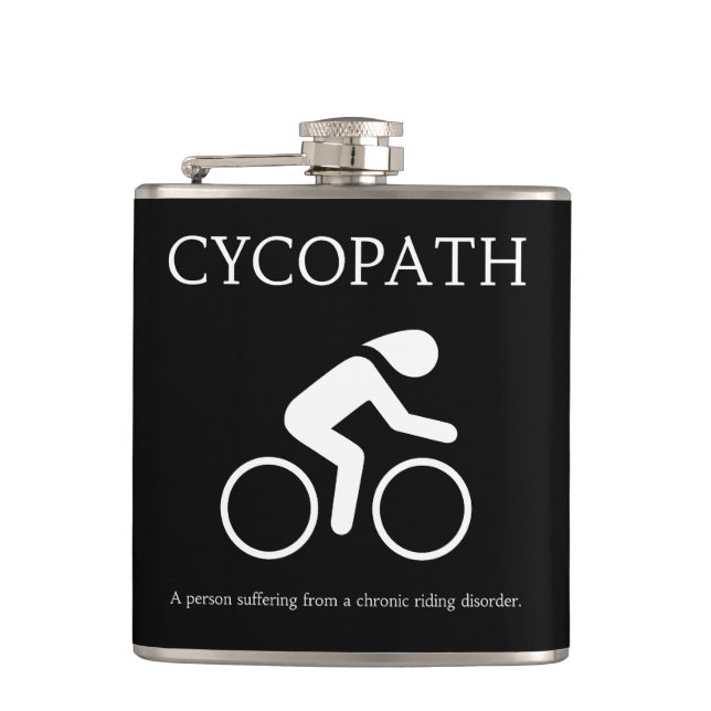 Cycopath, I Kärlek Bikes Funny Novelty Fickplunta (Framsidan)