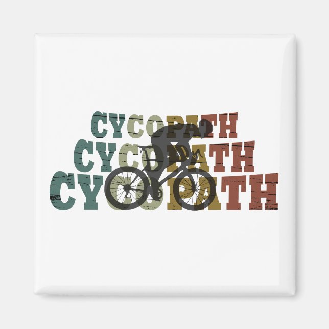 Cycopath - Mountainbike - Rolig cykling Magnet (Framsidan)
