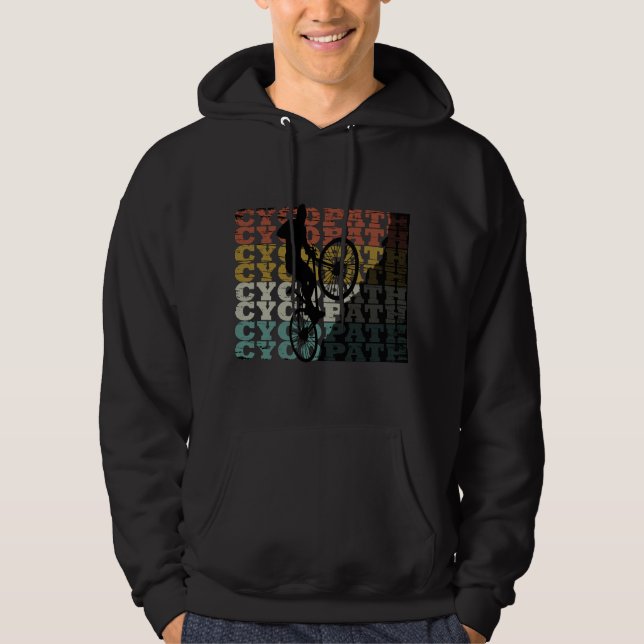 Cycopath roligt cycling hoodie (Framsida)