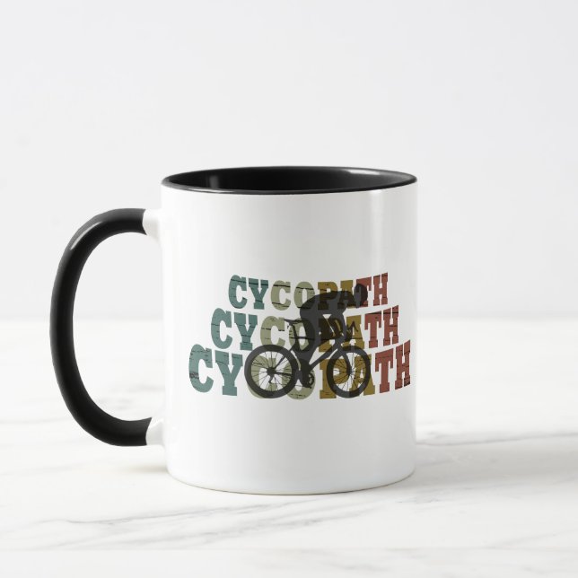 Cycopath roligt cycling mugg (Vänster)