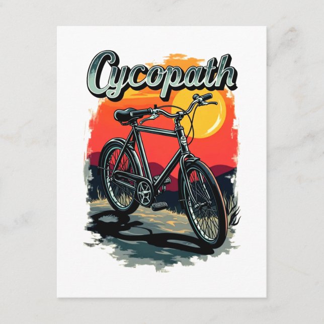 Cycopath: Sunset Bike Design Tilläggskort (Framsida)