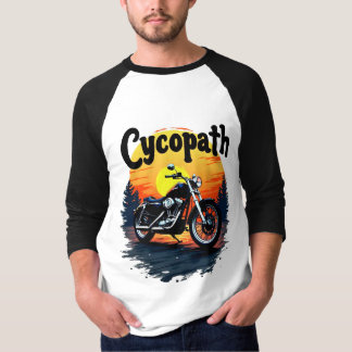 Cycopath Underbarare Biker Tee med solnedgång graf
