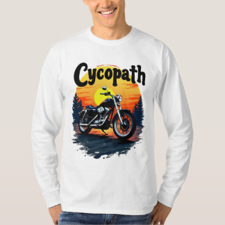 Cycopath Underbarare Biker Tee med solnedgång graf