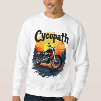Cycopath Underbarare Biker Tee med solnedgång graf Lång Ärmad Tröja