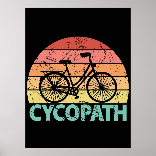 Cycopath underbart Cycling Bicycle Poster (Framsidan)